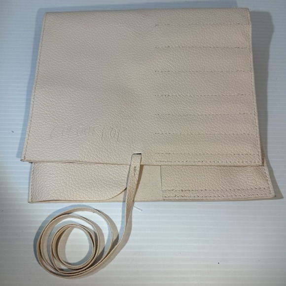 Colour Pop Makeup Brush Holder Roll up Case Faux Leather *No brushes Pink NEW - Picture 1 of 8